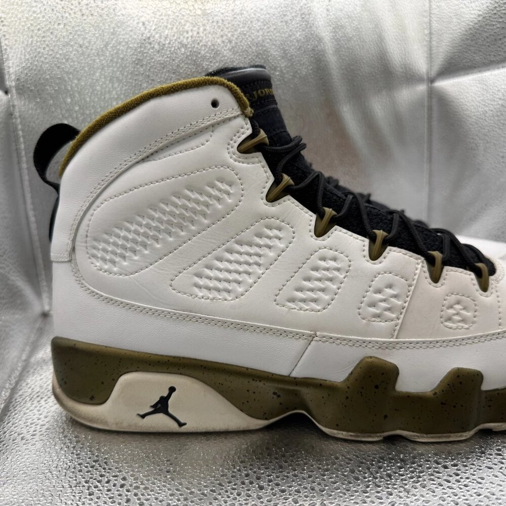 Size 10.5 Jordan 9 Retro Statue High White Mens Basketball Shoes 302370-109 - Picture 4 of 11